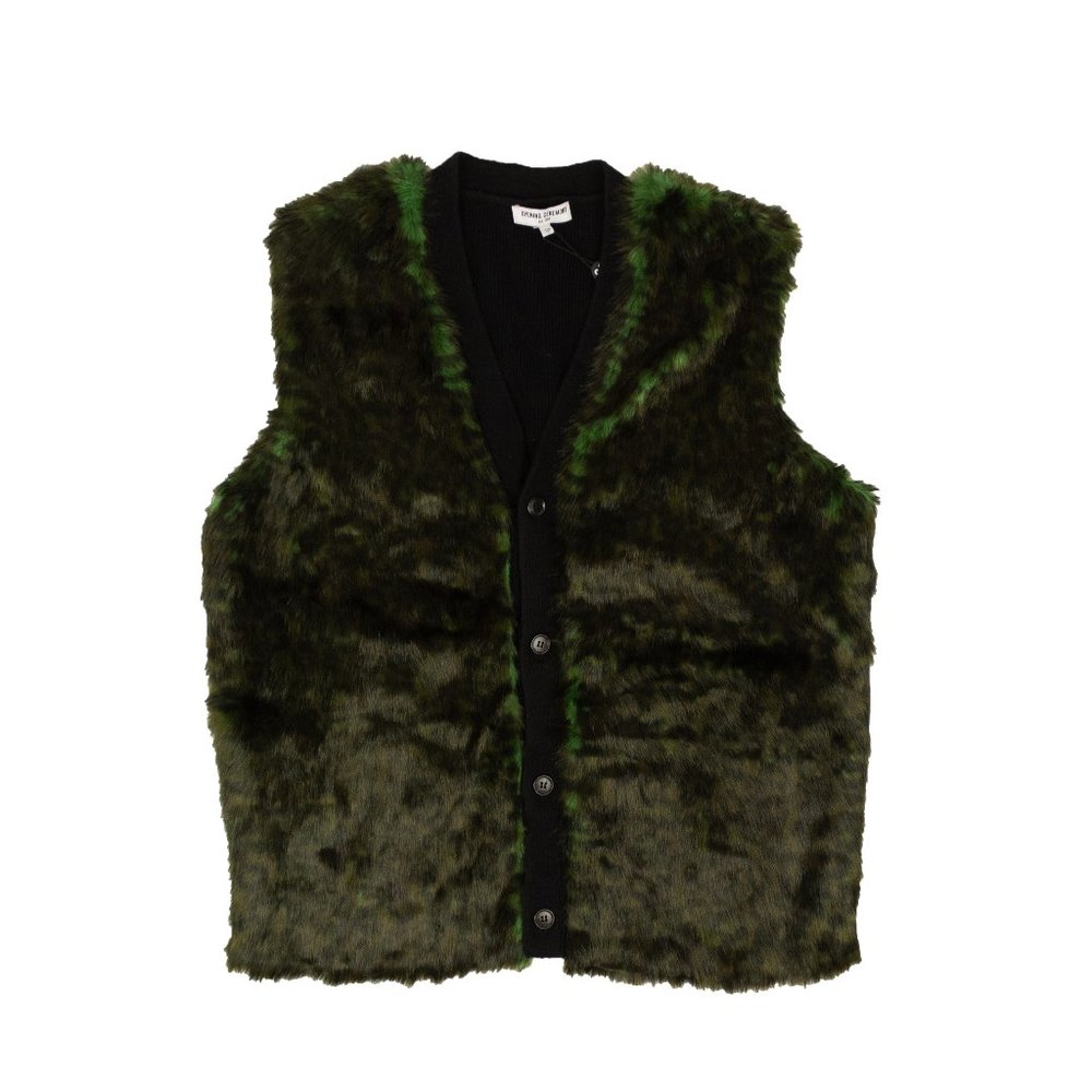 OPENING CEREMONY Multicolored Leopard Faux Fur Vest Size XS $350